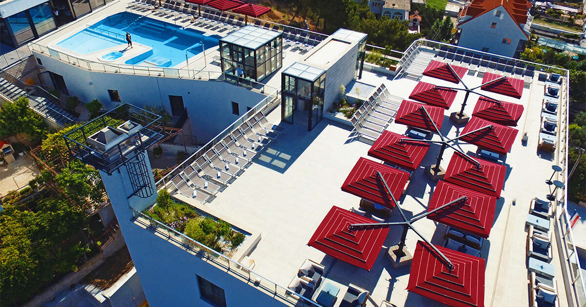 Een foto van het zwembad bij Hotel Plaza Duce