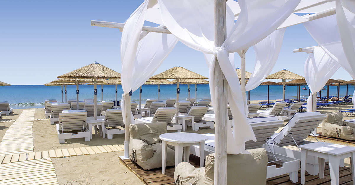 Een foto van het strand bij Amaryllis Paros Beach Hotel
