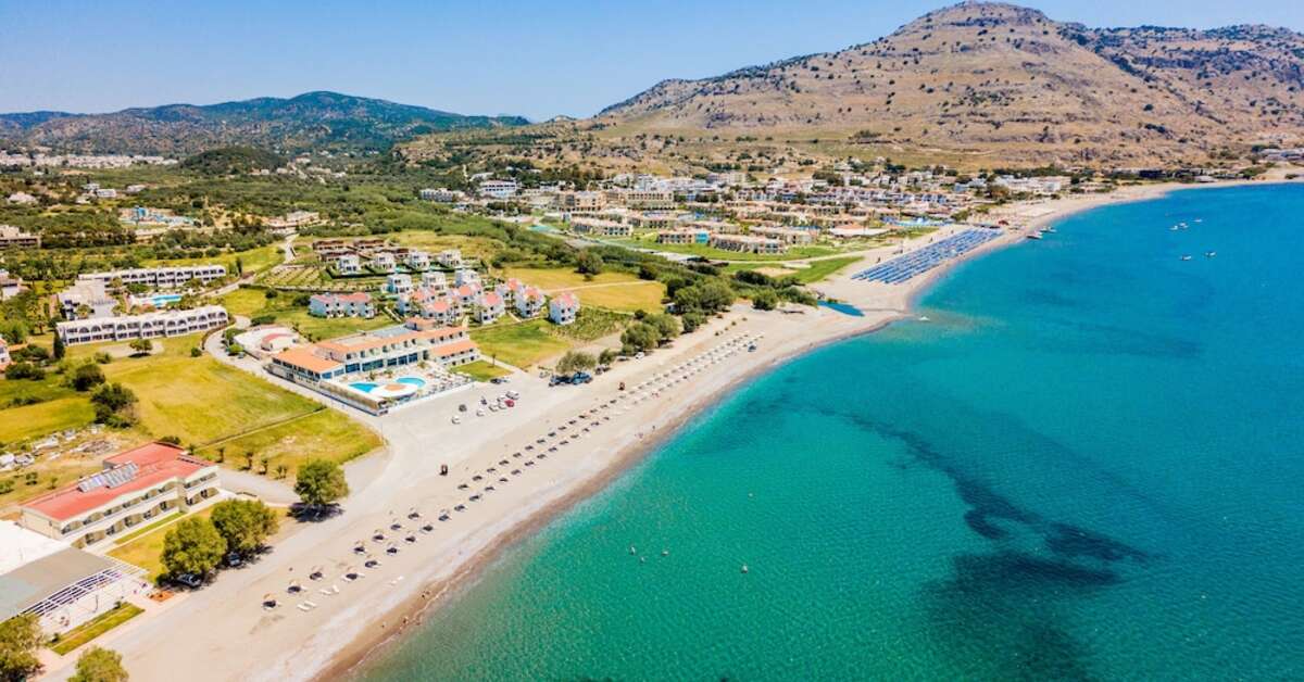 Een foto van het strand bij Lardos Bay Hotel