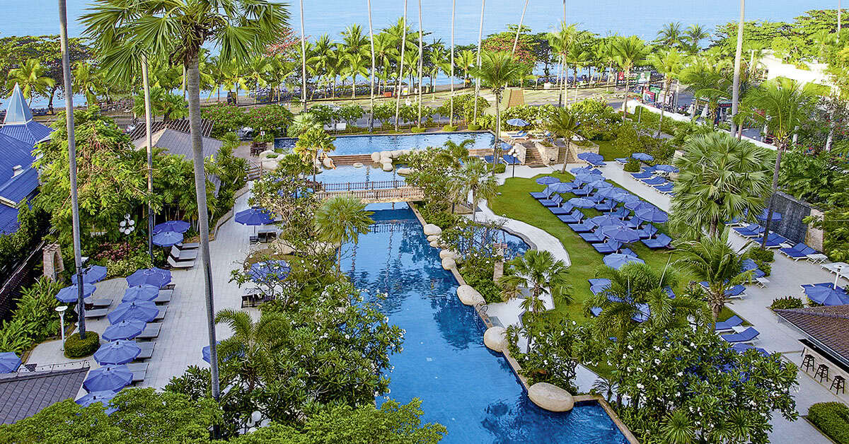 Een foto van een overzicht van Jomtien Palm Beach Hotel & Resort