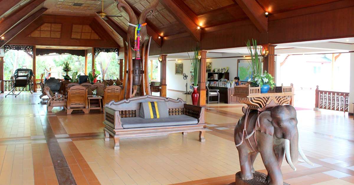 Een foto van het interieur van Banana Fan Sea Resort