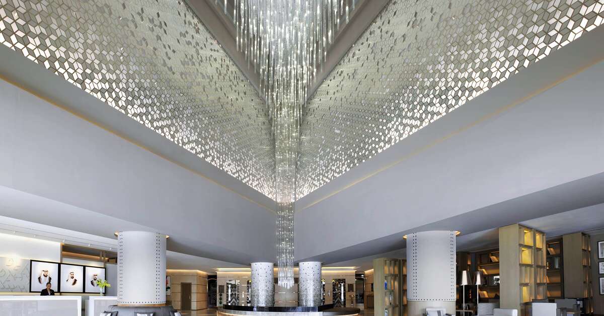 Een foto van het interieur van Fairmont Dubai