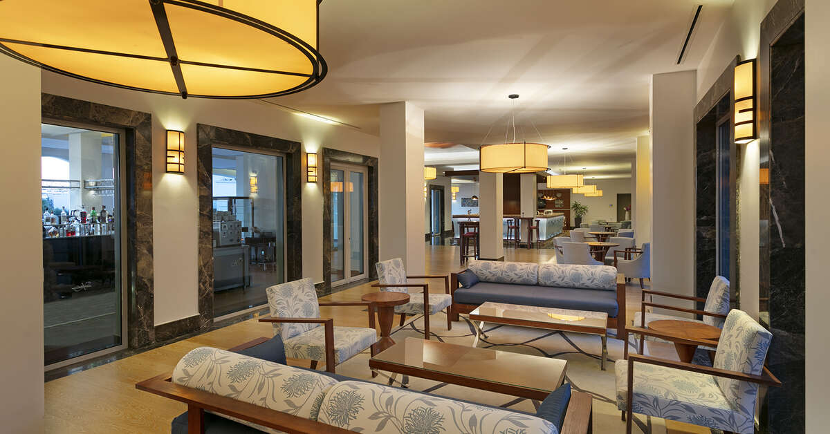 Een foto van het interieur van Xanadu Island