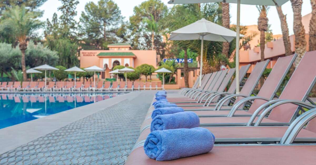 Een foto van het zwembad bij Rose Aqua Parc Hotel