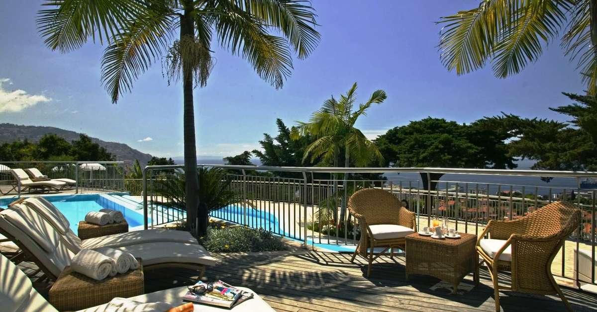 Ein Foto vom Pool im Quinta Funchal Palace Gardens