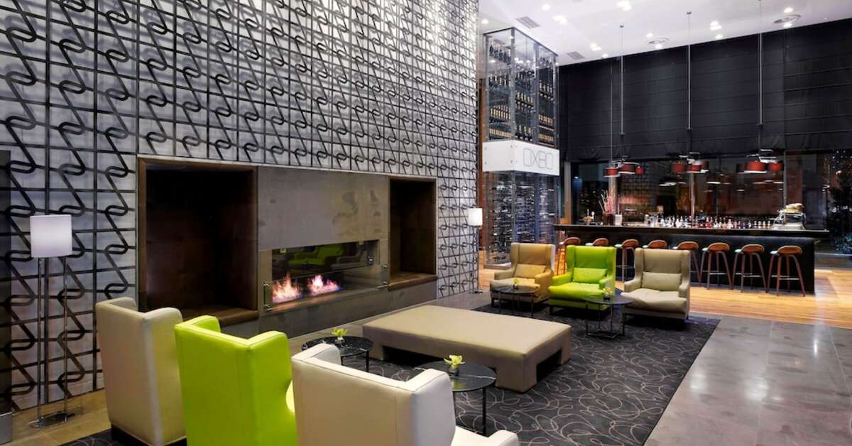 Een foto van het interieur van DoubleTree by Hilton Zagreb