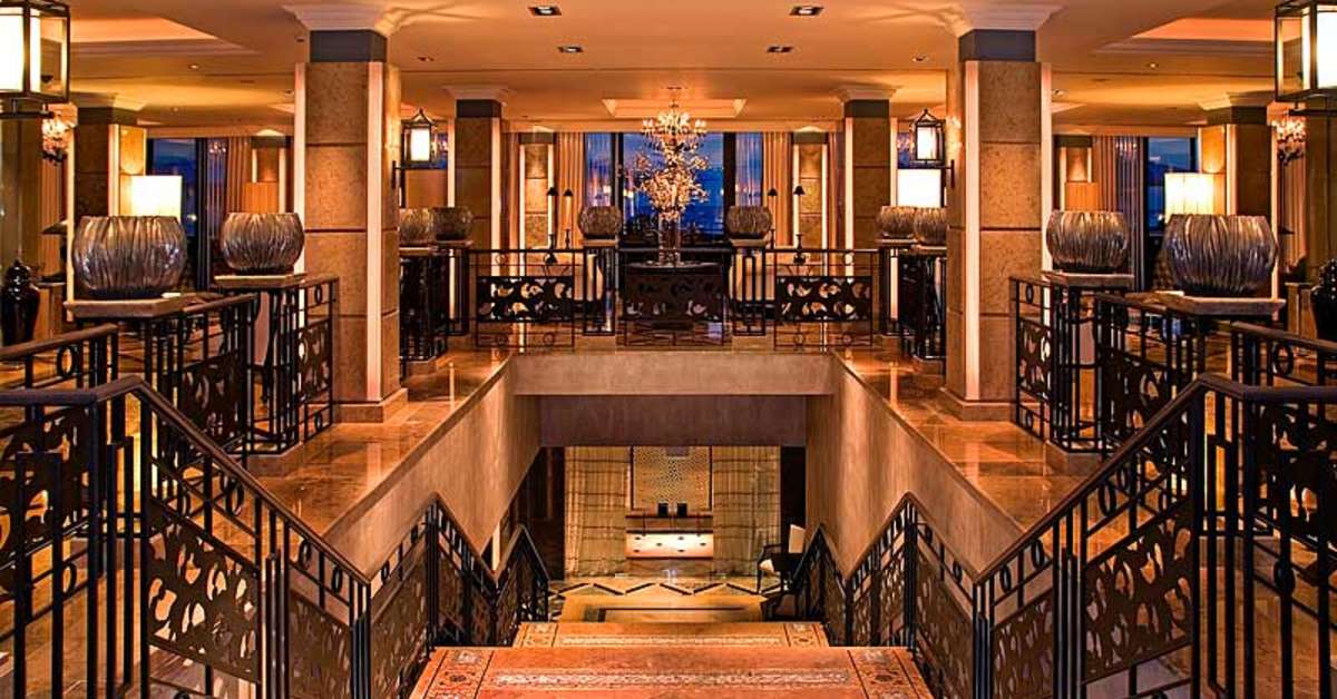 Een foto van het interieur van Grande Real Villa Italia Hotel & Spa