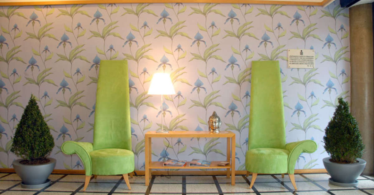 Een foto van het interieur van Terrace Mar Suite Aparthotel