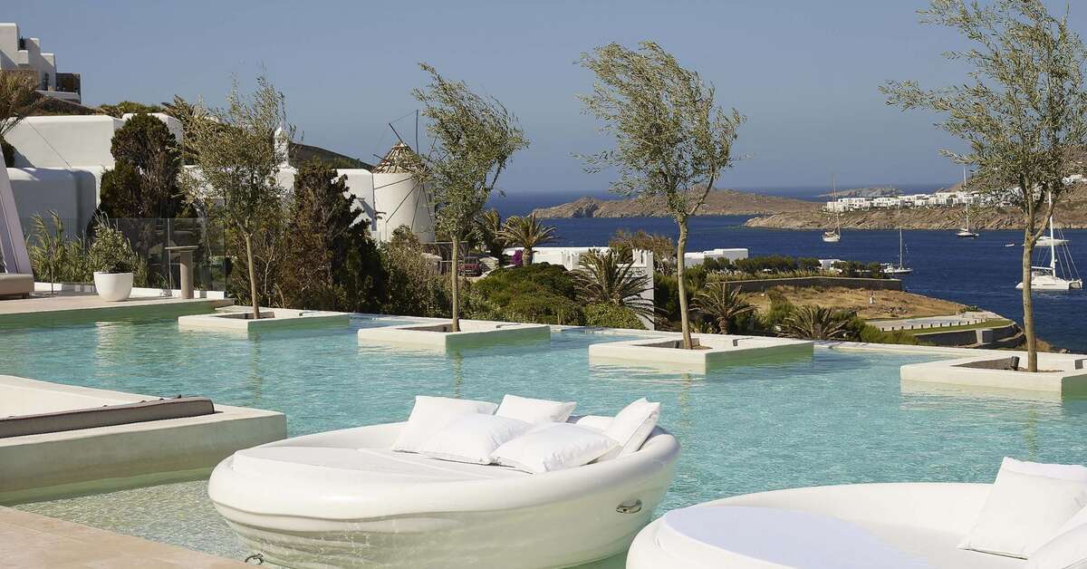 Een foto van het zwembad bij Once in Mykonos