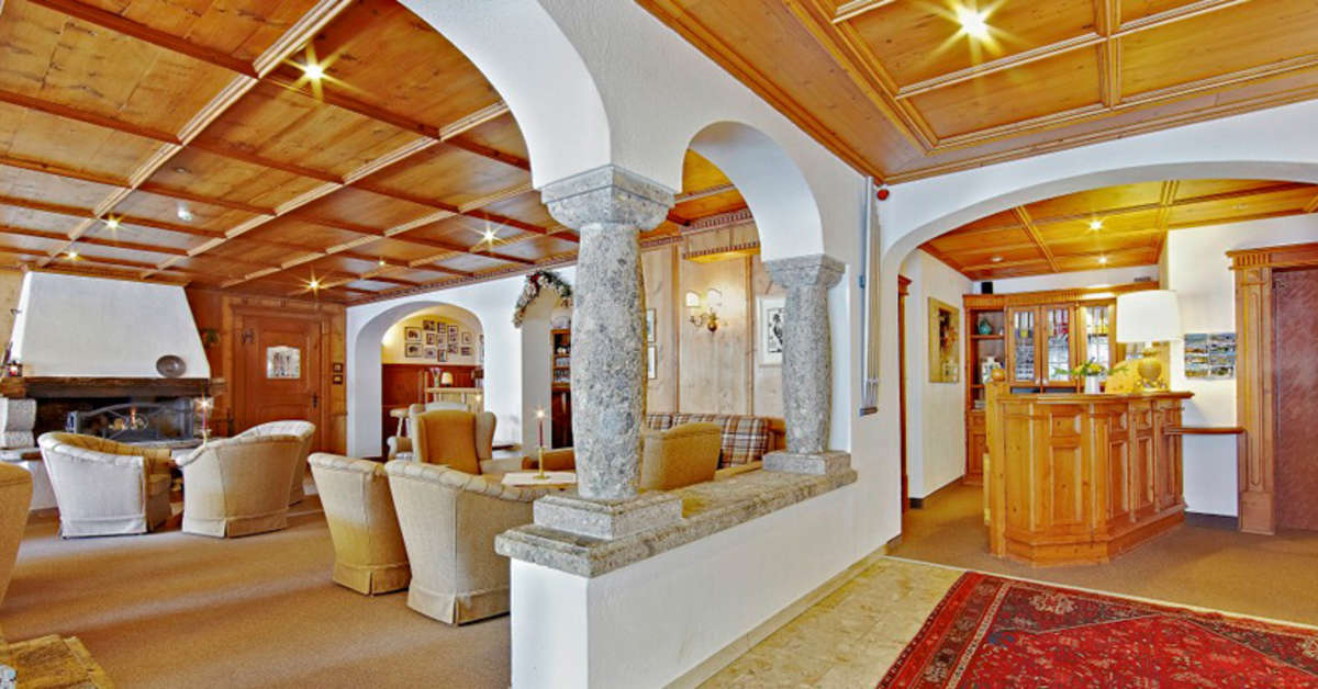 Een foto van het interieur van Hotel Alte Schmiede