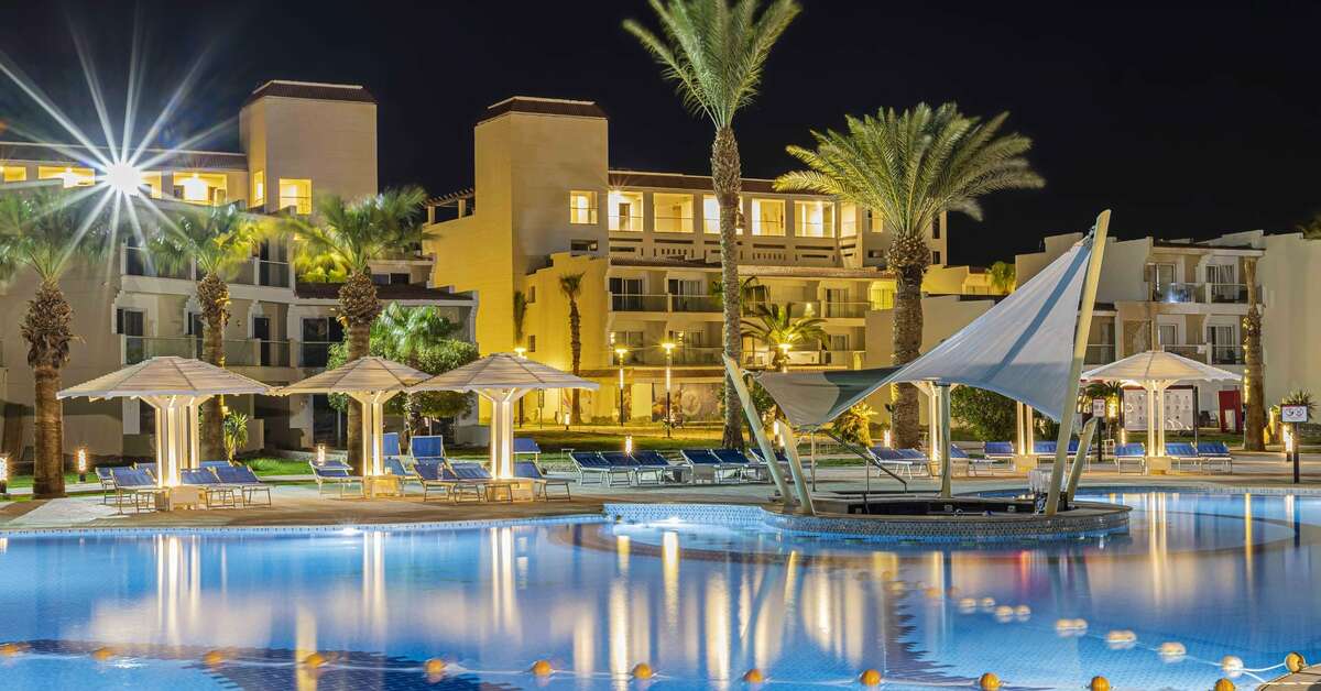 Een foto van het zwembad bij Amarina Abu Soma Resort & Aquapark