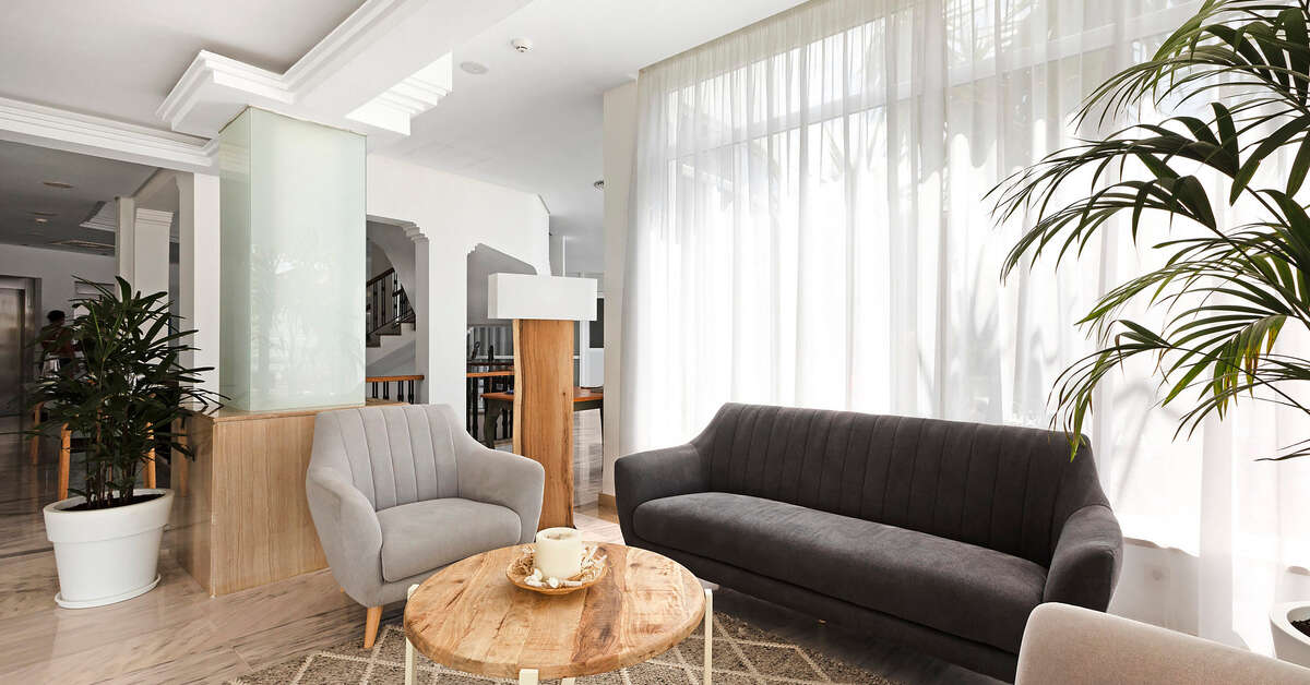 Een foto van het interieur van AluaSun Continental Park Hotel & Appartementen