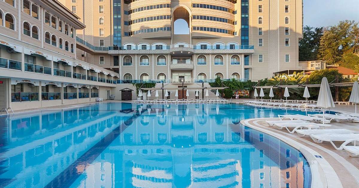 Ein Foto vom Pool im Hotel Sultan of Side