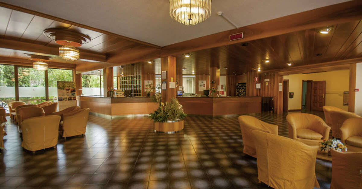 Een foto van het interieur van Hotel Royal Village