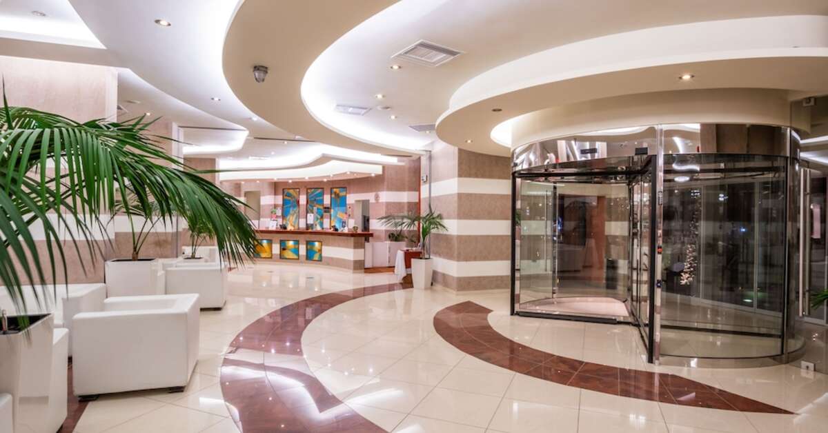 Een foto van het interieur van Konstantinos Palace