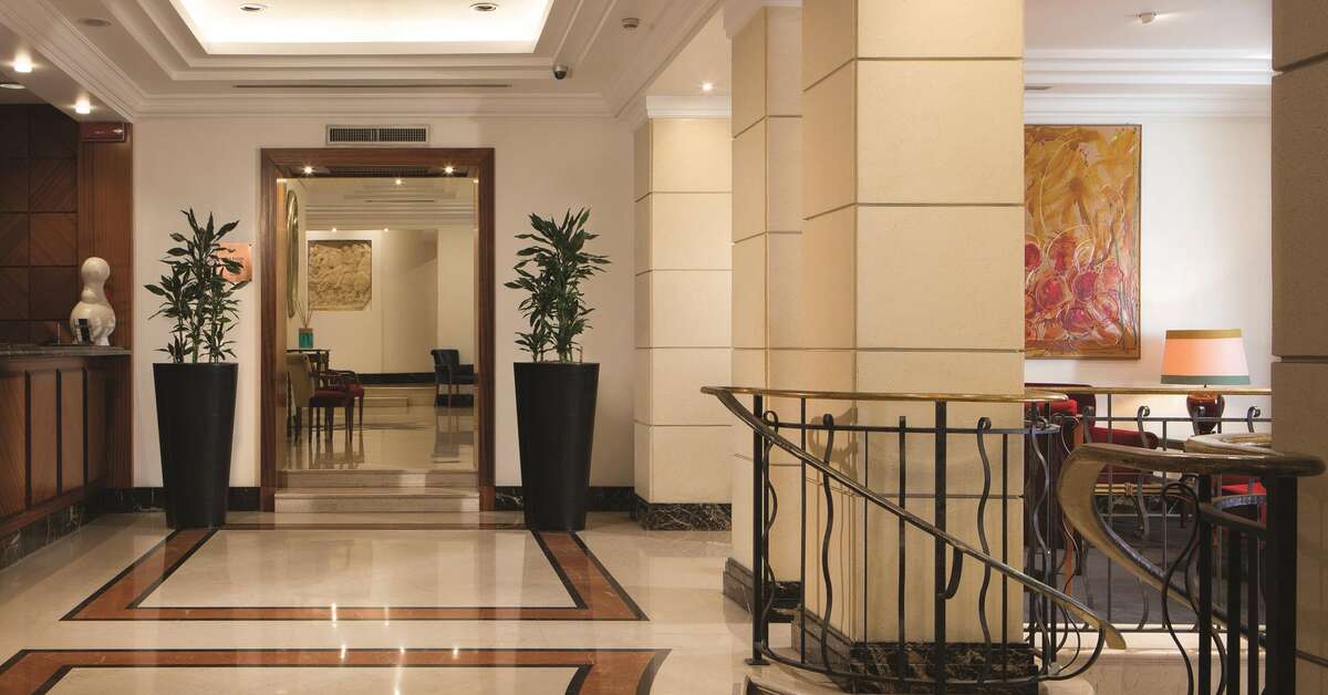 Een foto van het interieur van Hotel Dei Mellini