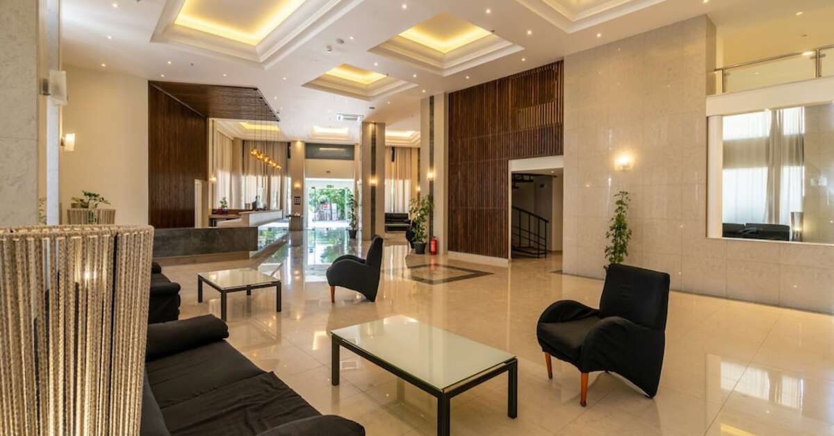 Een foto van het interieur van Castellum Suites