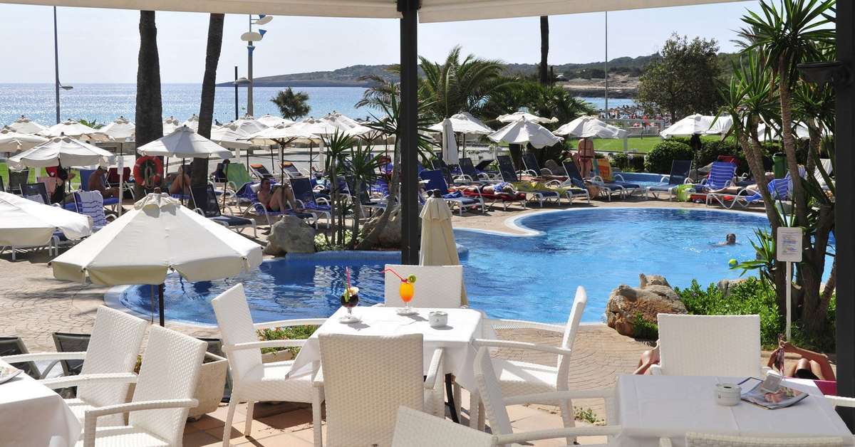 Ein Foto vom Pool im Hipotels Hipocampo Playa