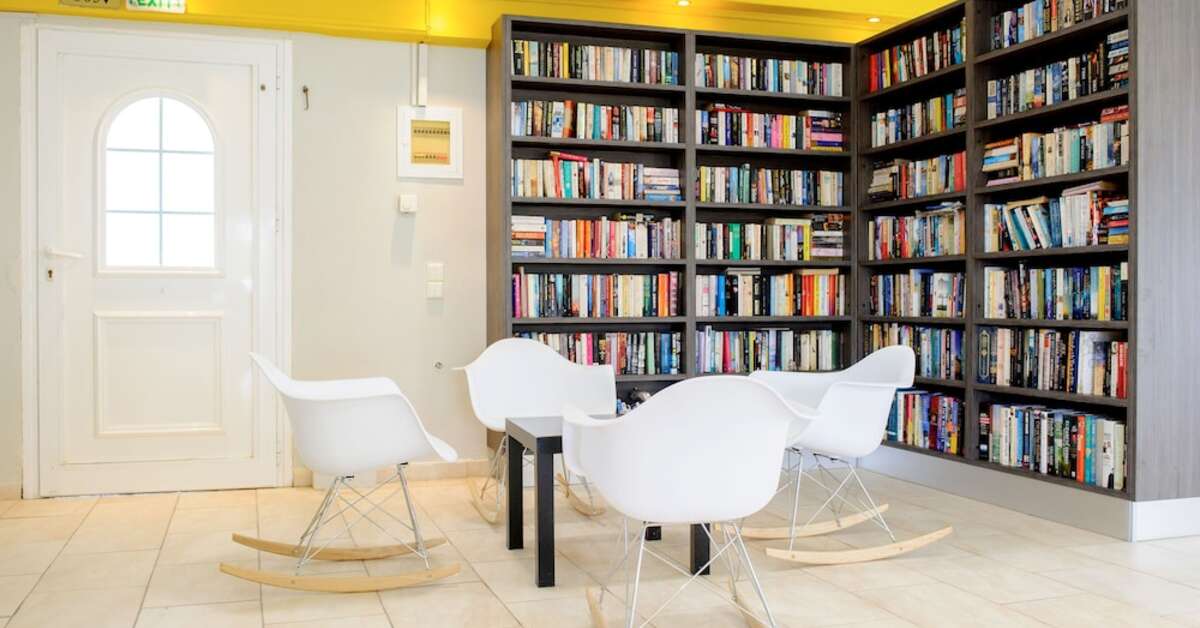Een foto van het interieur van Hotel Mimosa