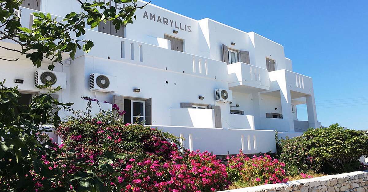 Een foto van de buitenkant van Amaryllis Paros Beach Hotel
