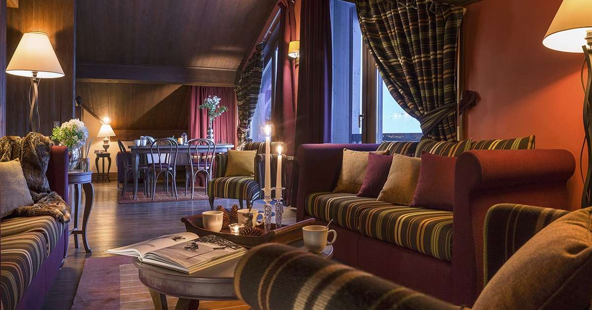 Een foto van het interieur van Le Hameau Du Kashmir
