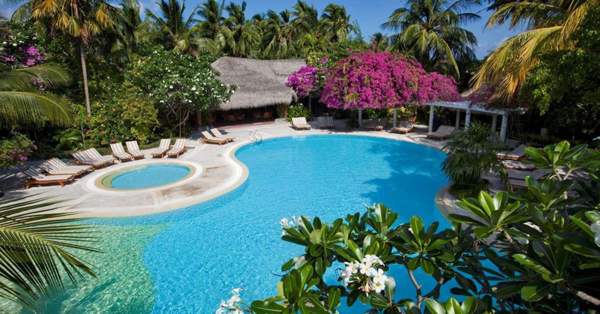 Een foto van een overzicht van Kuramathi Island Resort