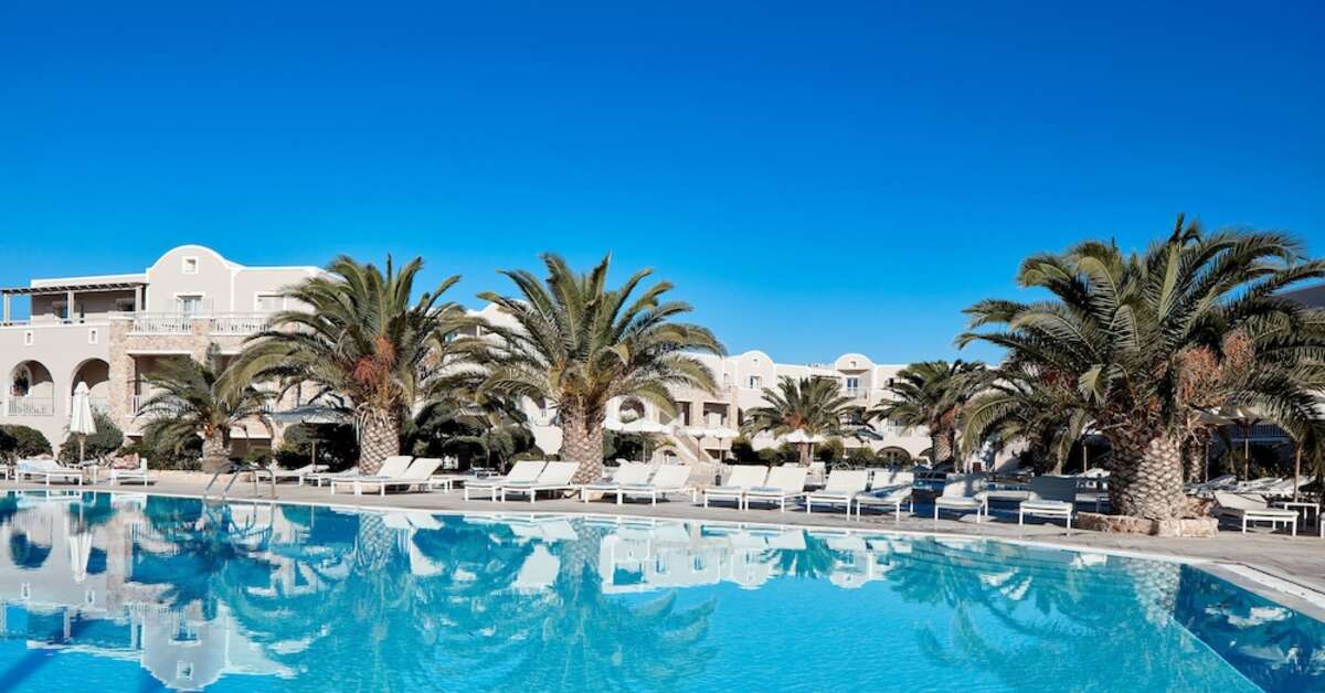 Ein Foto vom Pool im Santo Miramare Resort