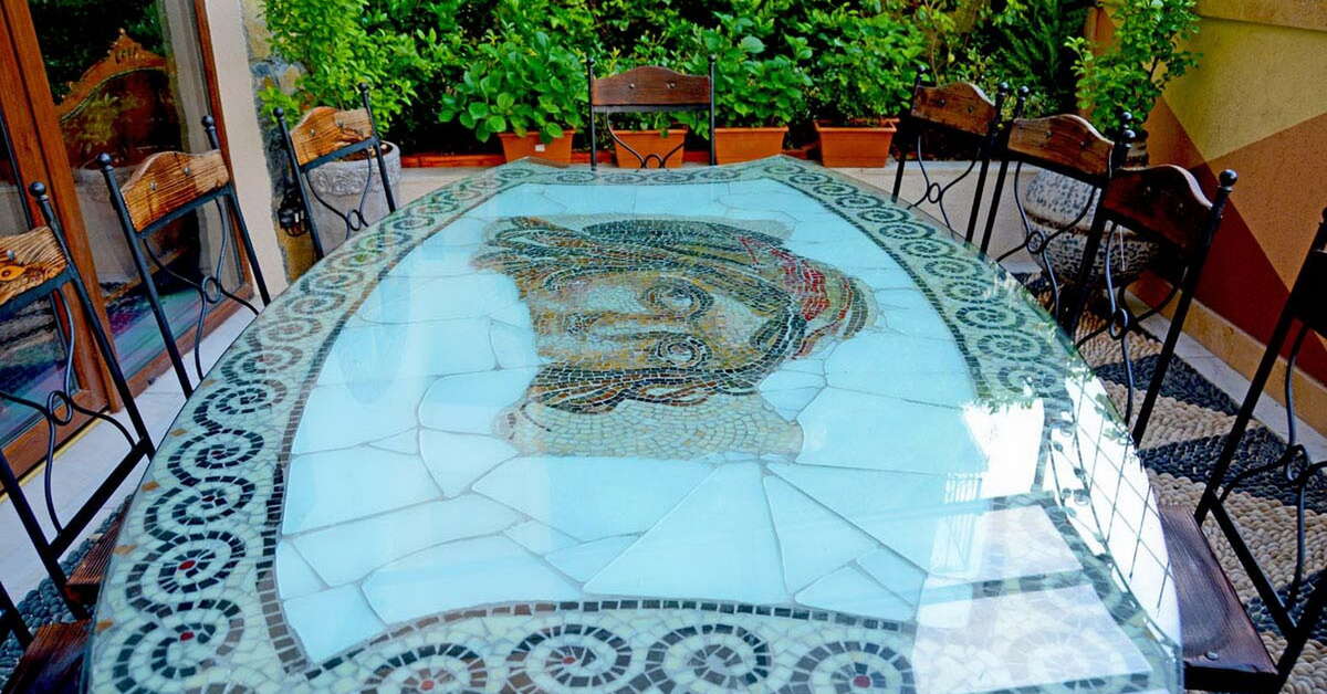 Een foto van het terras bij Antea Palace Hotel & Spa