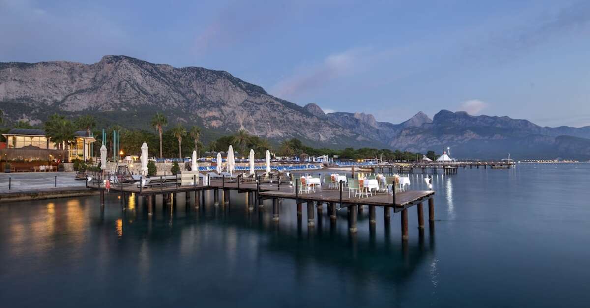 Een foto van het terras bij Baia Salima Kemer