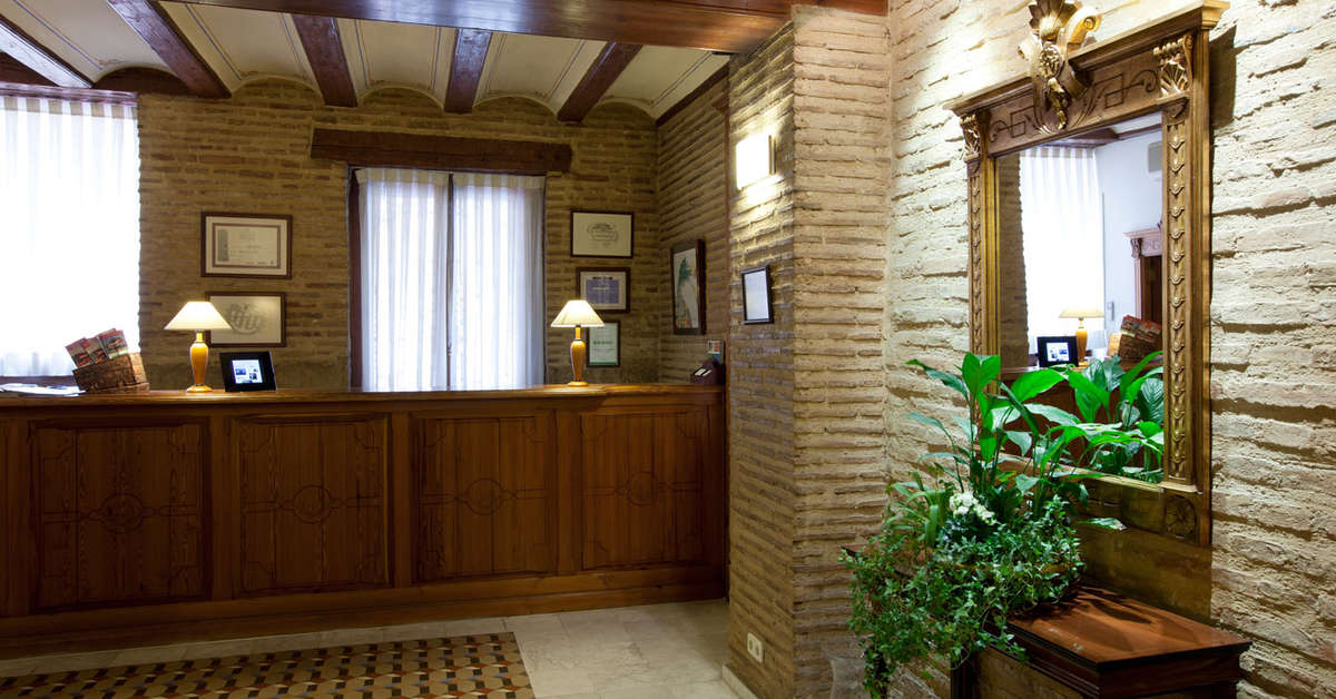 Een foto van het interieur van Hotel Ad Hoc Monumental