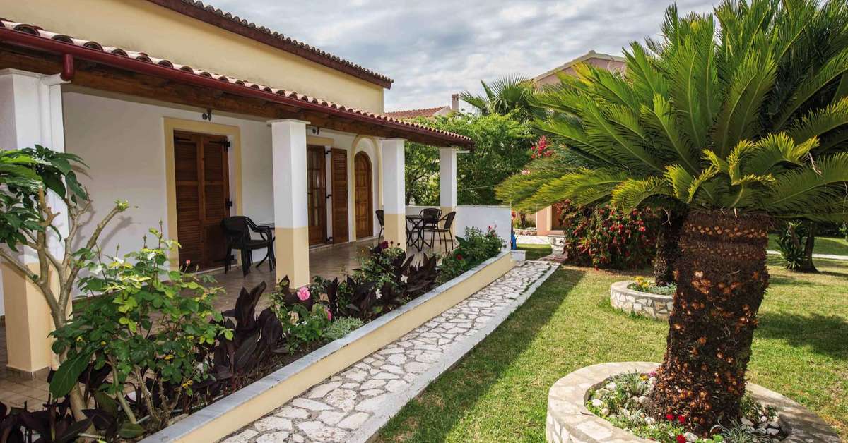Ein Foto von der Außenansicht des Villa Violetta