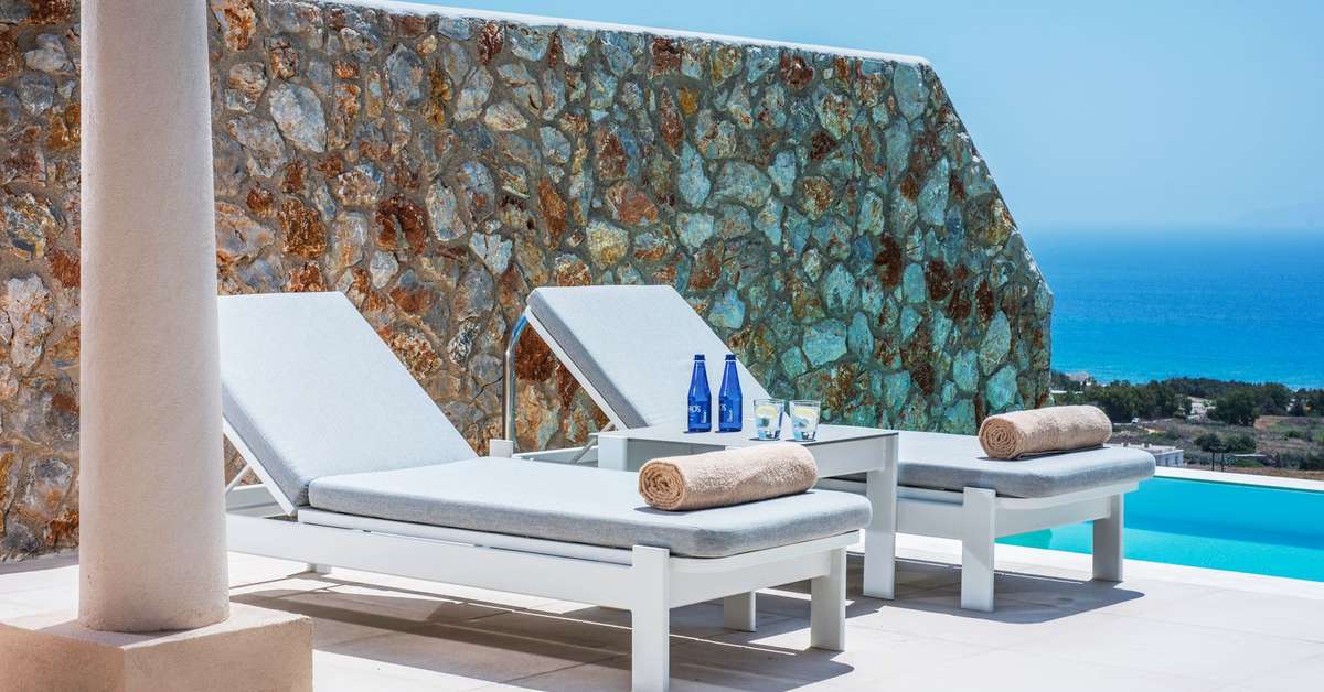 Een foto van het zwembad bij White Rock of Kos