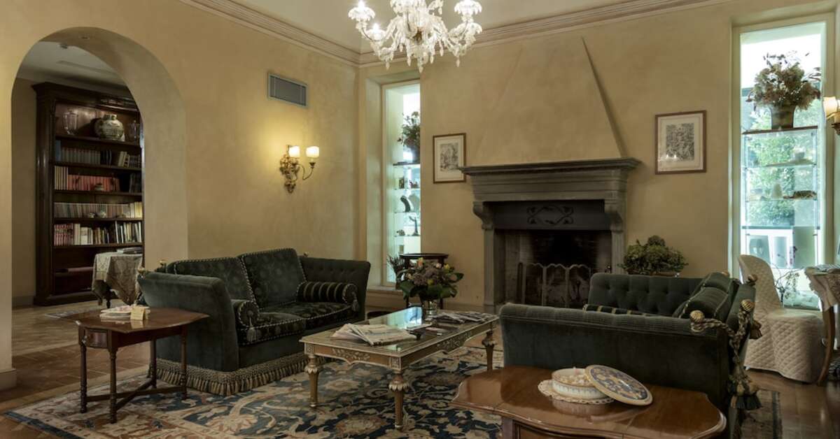 Een foto van het interieur van Posta Donini