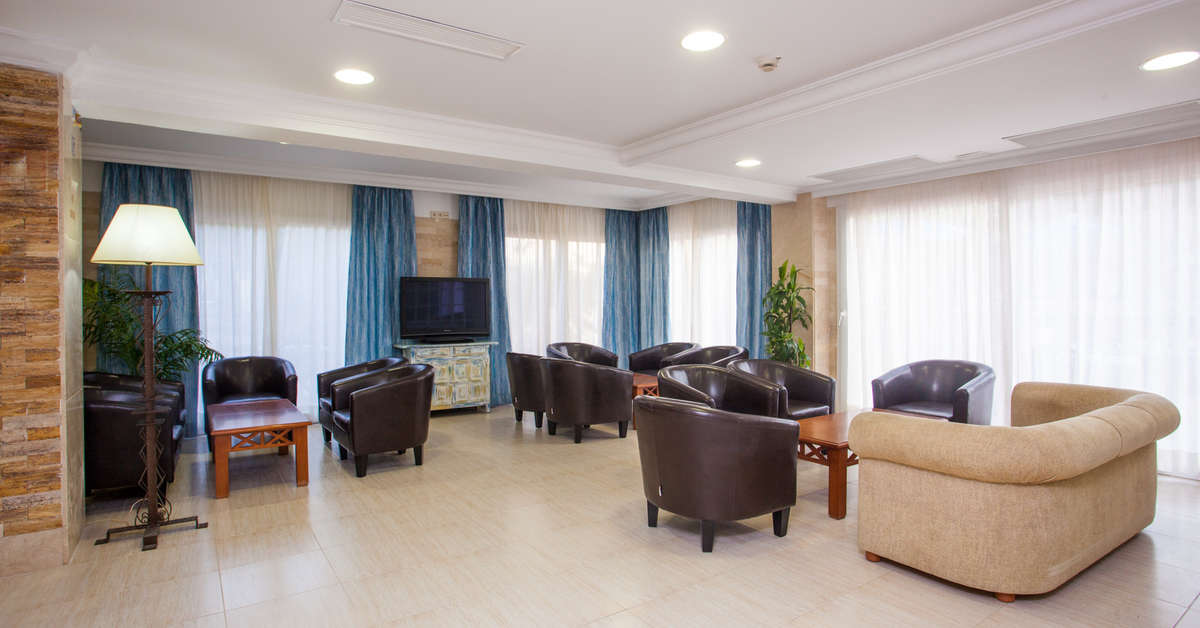 Een foto van het interieur van Ben Hur Aparthotel