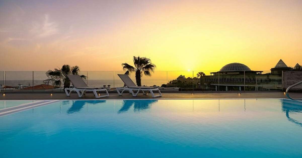 Ein Foto vom Pool im Hotel Colon Guanahani