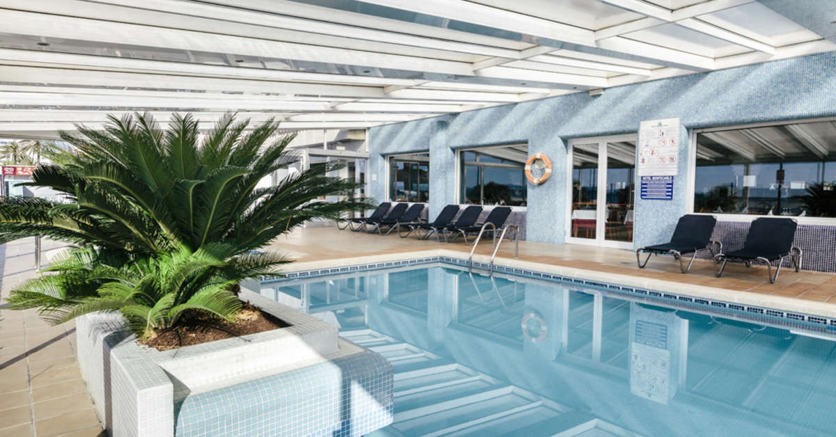 Een foto van het zwembad bij Hotel Montecarlo