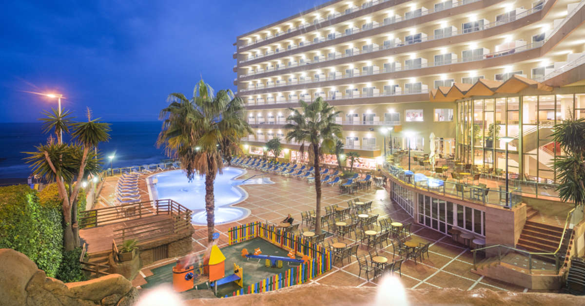 Een foto van het zwembad bij Hotel Cala Font