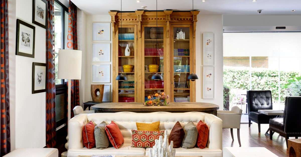 Een foto van het interieur van Hotel Pulitzer Roma