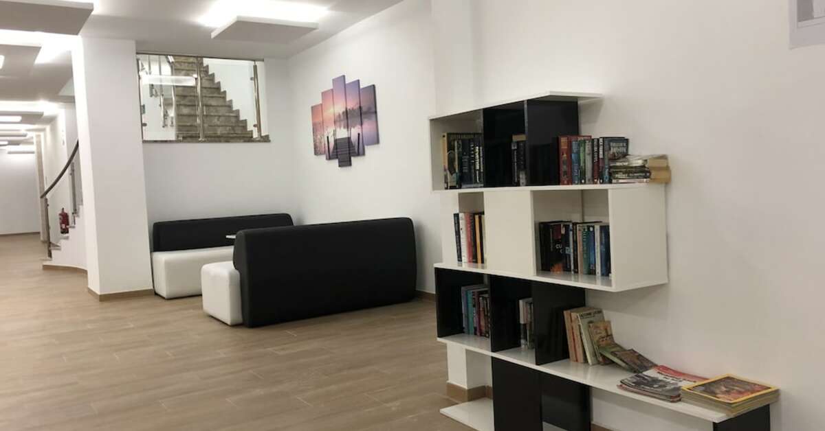 Een foto van het interieur van Flamingo Beach Resort