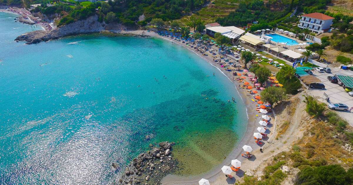 Ein Foto von der Außenansicht des Glicorisa Beach Hotel