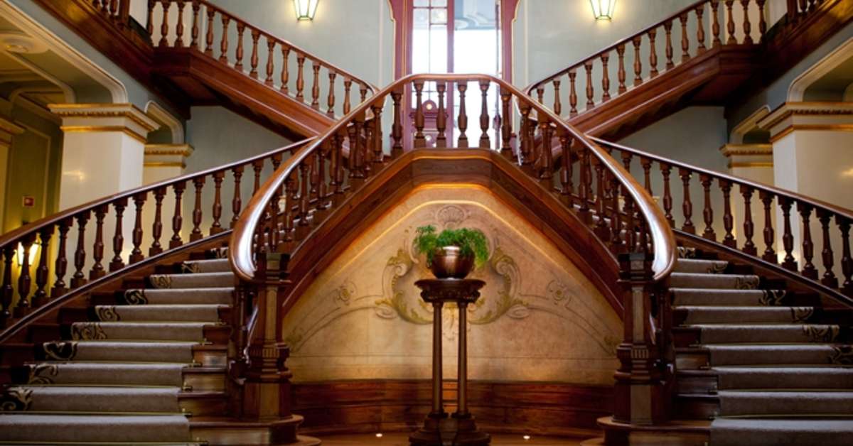 Een foto van het interieur van Vidago Palace