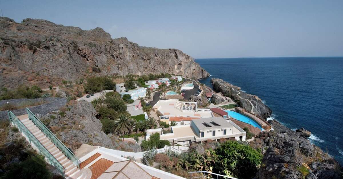 Ein Foto von der Außenansicht des Kalypso Cretan Village Resort & Spa