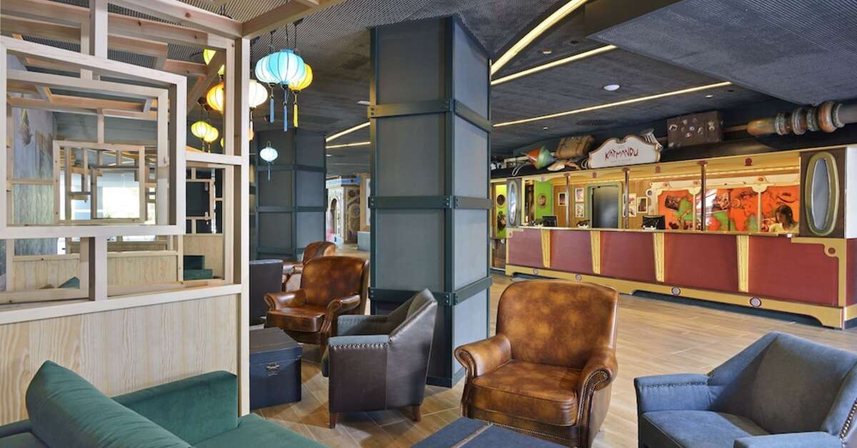 Een foto van het interieur van Sol Katmandu Park & Resort