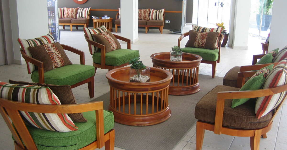 Een foto van het interieur van Hotel Revoli