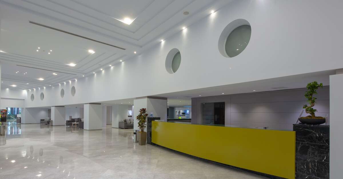 Een foto van het interieur van Akti Imperial Deluxe Spa & Resort