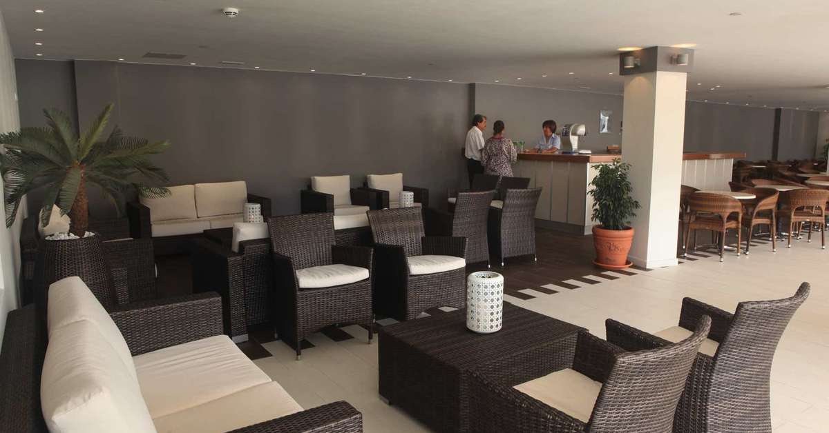 Een foto van het interieur van Hotel Revoli
