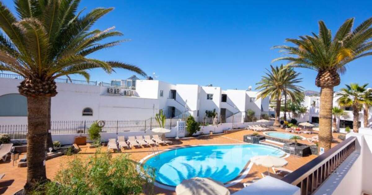 Ein Foto vom Pool im Apartments Flamingo