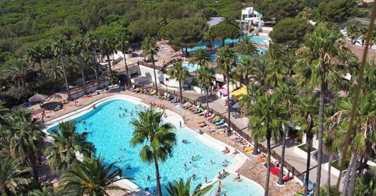 Een foto van het zwembad bij Camping La Baume - La Palmeraie