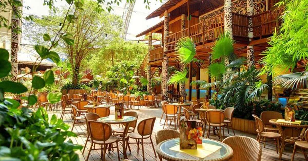 Een foto van de faciliteiten bij Tropical Islands