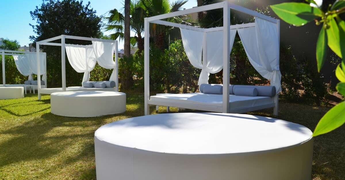Een foto van het terras bij Appartementen Vibra Tivoli